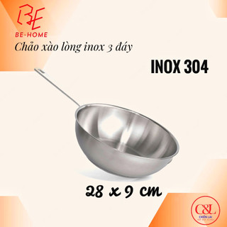 Chảo xào inox Behome 28*9 cm
