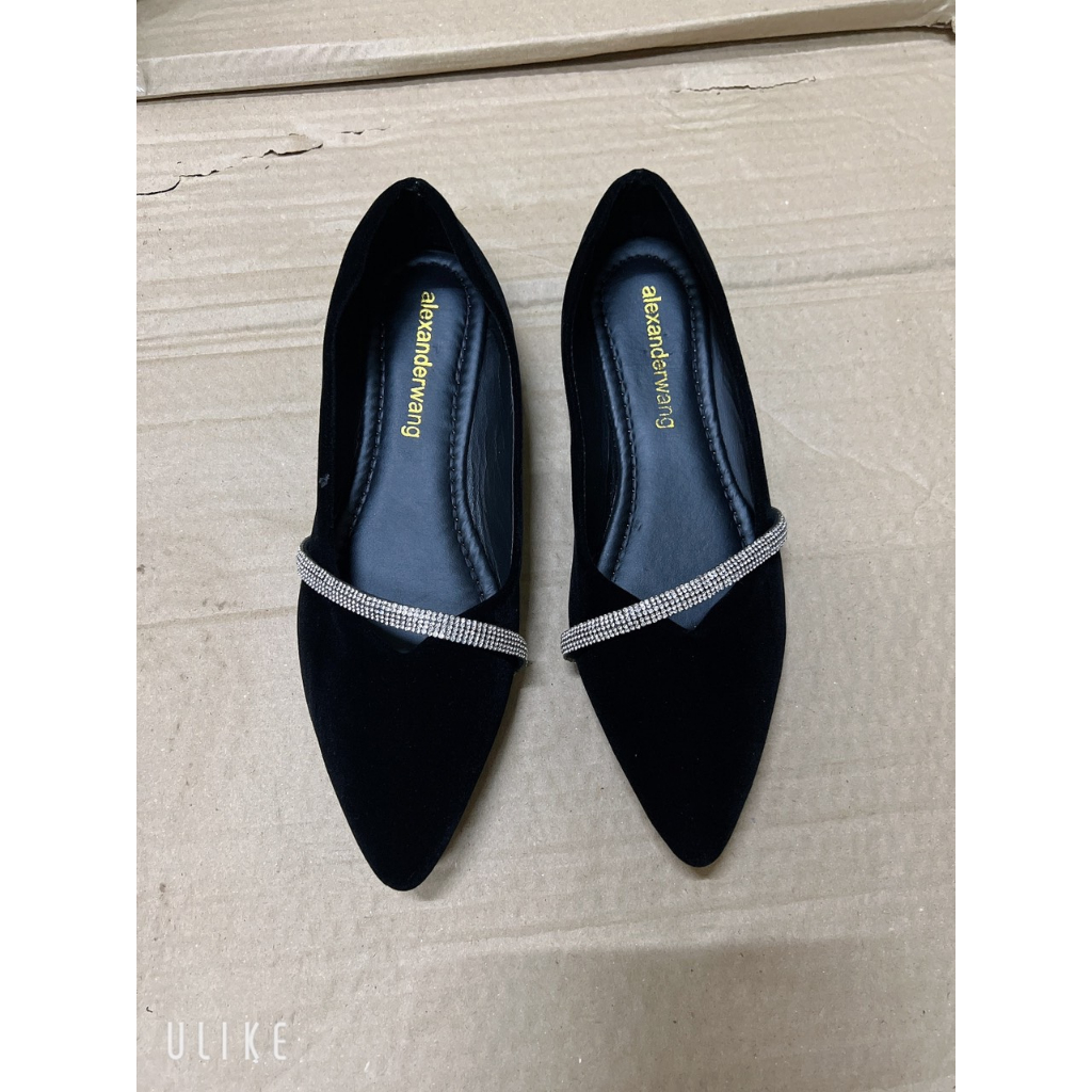 Giày búp bê nữ da mềm phối dây đá chéo mẫu hottrend cực xinh mã B15