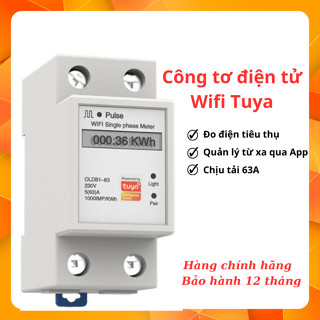 Công tơ điện tử Wifi Tuya