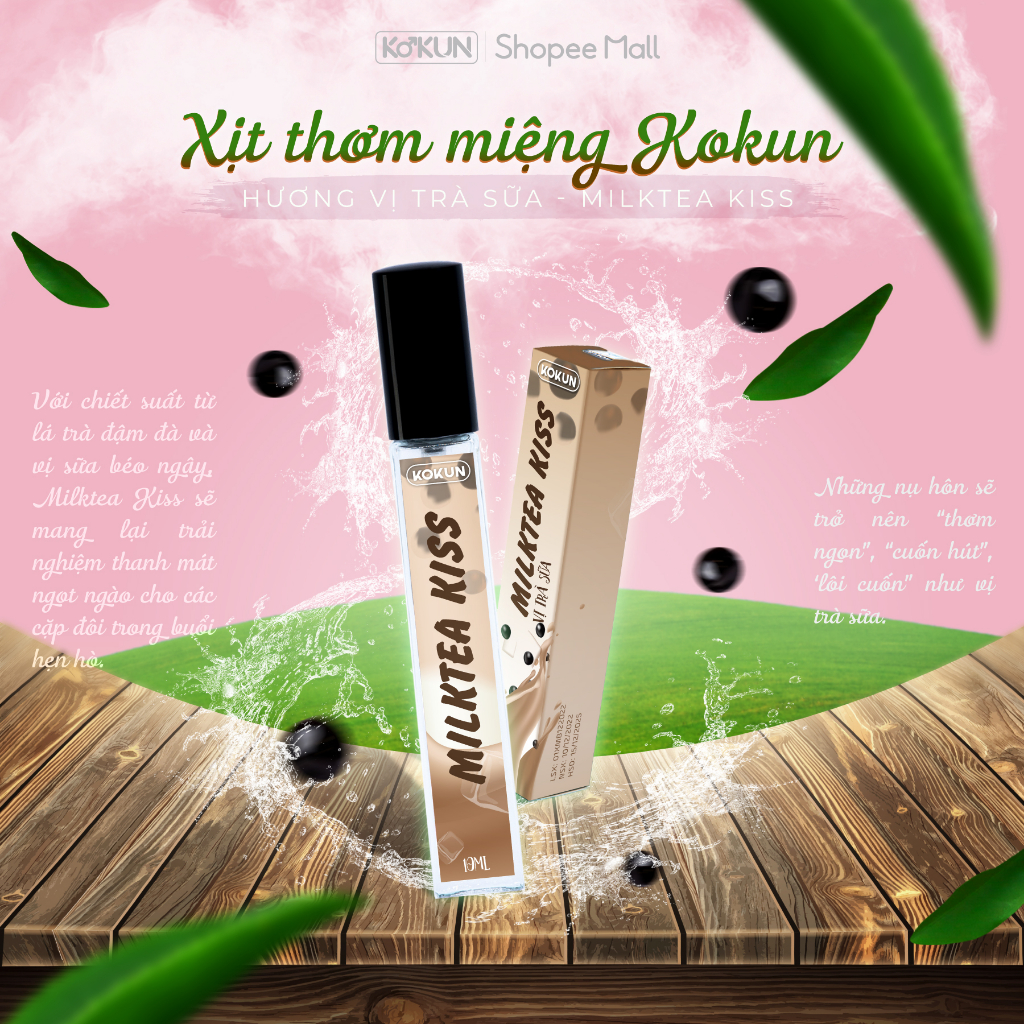 Xịt Thơm Miệng Kokun Dating Kiss 10ml Chính Hãng Che Tên Sản Phẩm