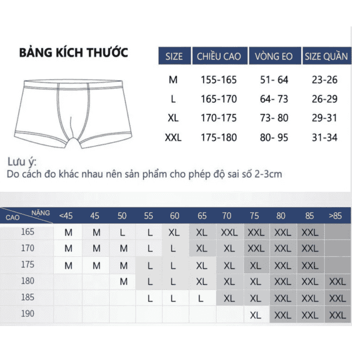 Quần sịp Boxer Nam D.M MenUnderwears