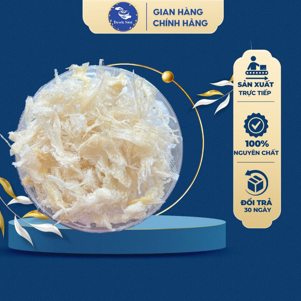 Yến sào Khánh Hòa Chân Yến Tinh Chế Dewis Nest 100% Nguyên Chất 50g/100g