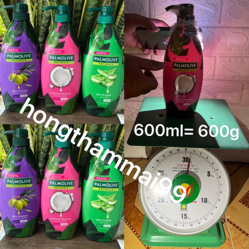 Dầu gội xả 2in1 Palmolive thiên nhiên 600ml