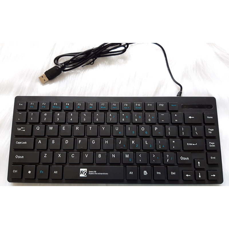 Bàn Phím ✨Free Ship✨Bàn Phím Mini R8 1812 Có Dây- Lướt Phím Cực Êm, Kiểu Dáng Cực Sang- Hàng Chính Hãng Bảo Hành 1 Năm