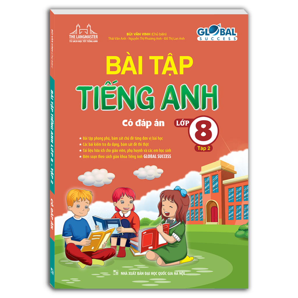 Sách - GLOBAL SUCCESS - BÀI TẬP TIẾNG ANH LỚP 8 Tập 2(có đáp án)