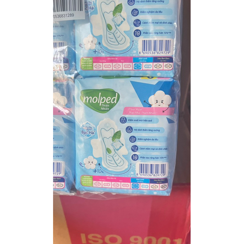 Băng Vệ Sinh Molped Bông Organic Tự Nhiên Mềm Mại Siêu Thấm