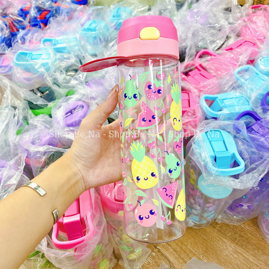 Bình nước Smiggle cao cấp, bình nước đi học cho bé, Shopbena