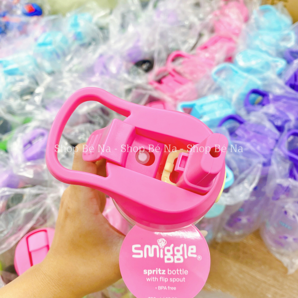 Bình nước Smiggle cao cấp, bình nước đi học cho bé, Shopbena