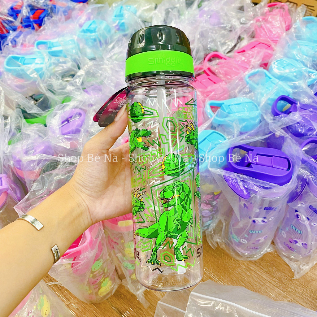 Bình nước Smiggle cao cấp, bình nước đi học cho bé, Shopbena