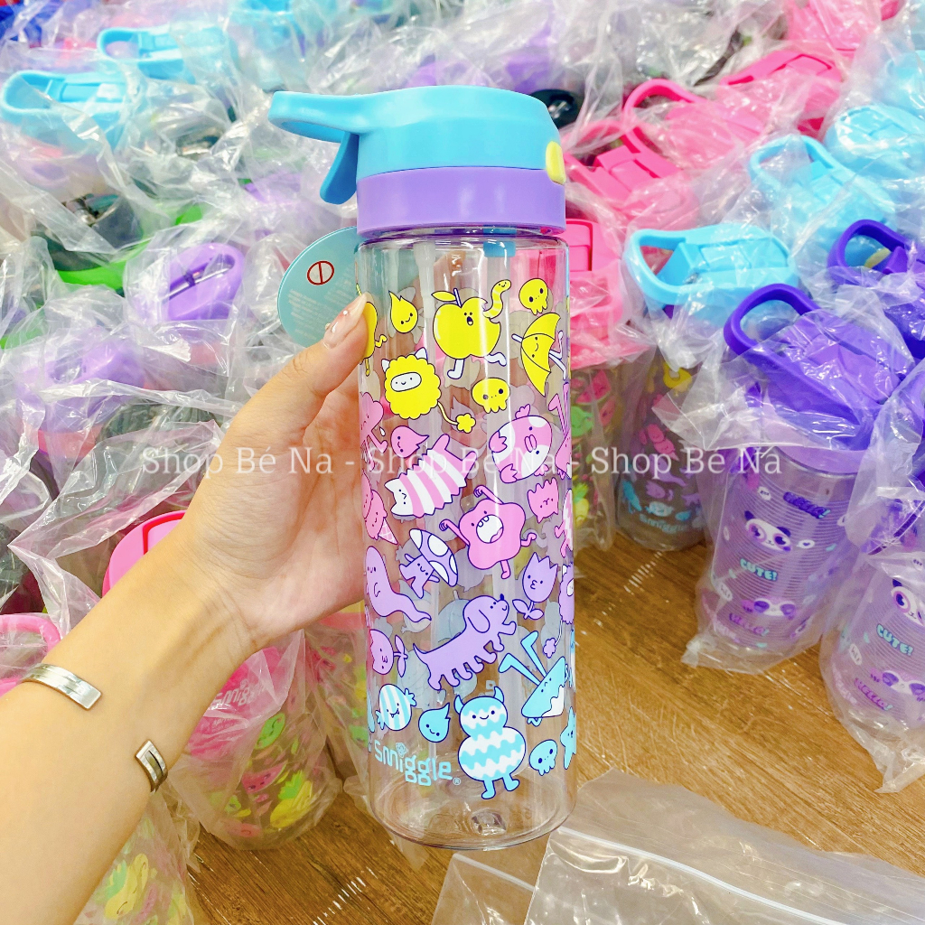 Bình nước Smiggle cao cấp, bình nước đi học cho bé, Shopbena
