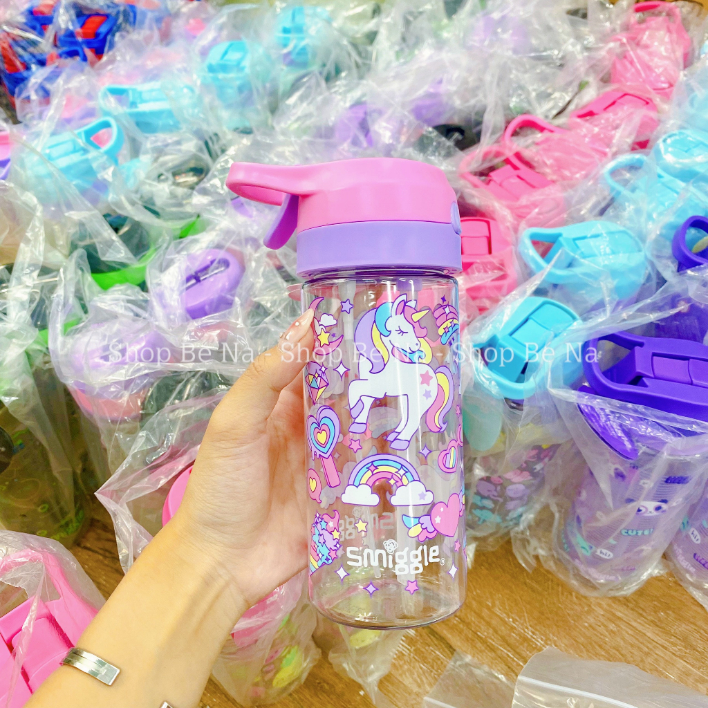 Bình nước Smiggle cao cấp, bình nước đi học cho bé, Shopbena