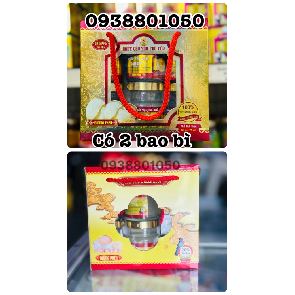 Xách Yến Sallanest 30% 20% Chưng đường phèn - táo đỏ - đông trùng - hạt chia - em bé kids Yến Vương 35% Sanni 39%