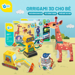 BỘ GẤP HÌNH 3D - ORIGAMI NHIỀU CHỦ ĐỀ CHO BÉ