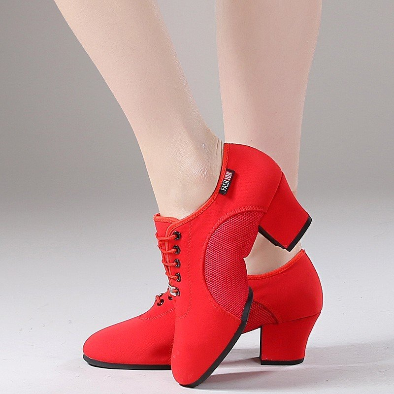 GIÀY KHIÊU VŨ Latin gót vuông cao 5cm đàn hồi êm ái hỗ trợ nhảy khiêu vũ cực  tốt giày oxford nữ