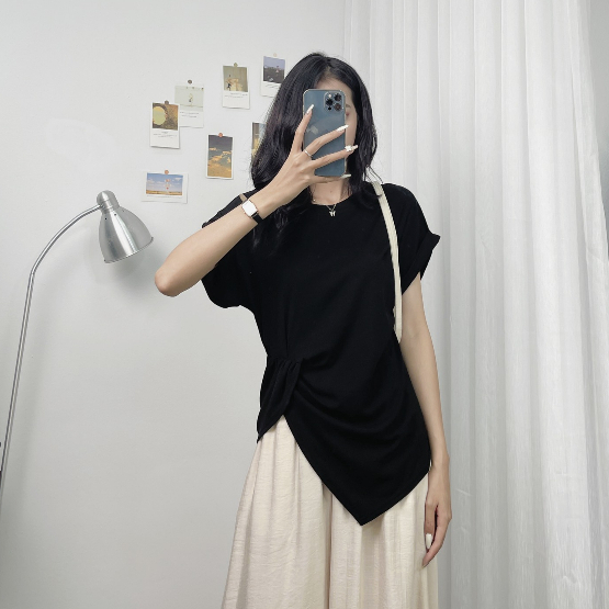 Áo Cotton Zip Nhún Eo LILISTORE23