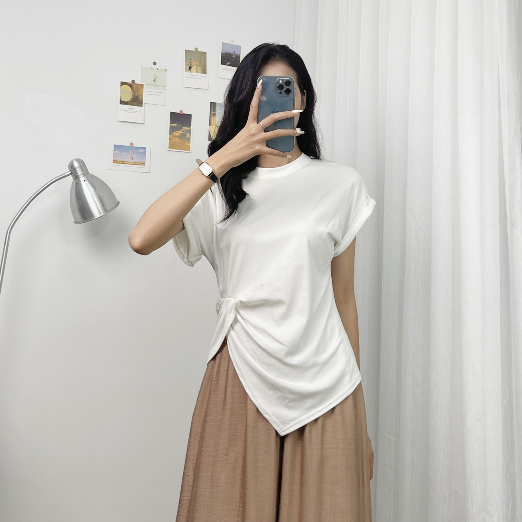 Áo Cotton Zip Nhún Eo LILISTORE23