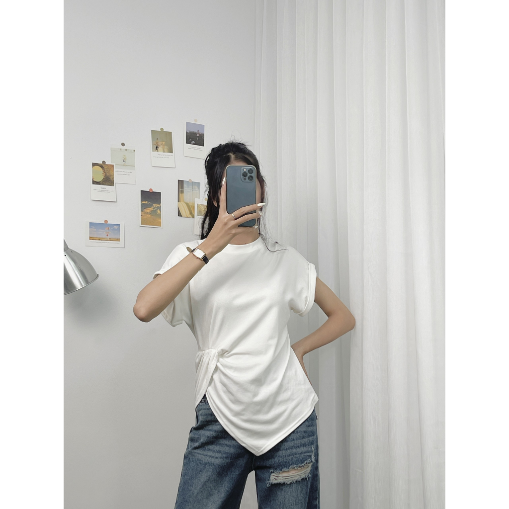 Áo Cotton Zip Nhún Eo LILISTORE23