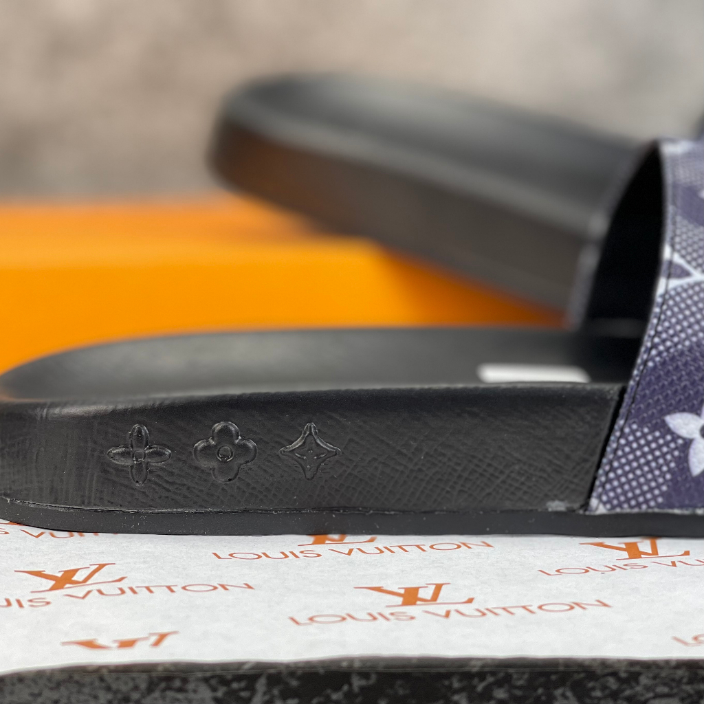 Dép nam lv, Dép quai ngang nam lv hót trend - Đế cao cao cấp quai da mềm mại êm chân