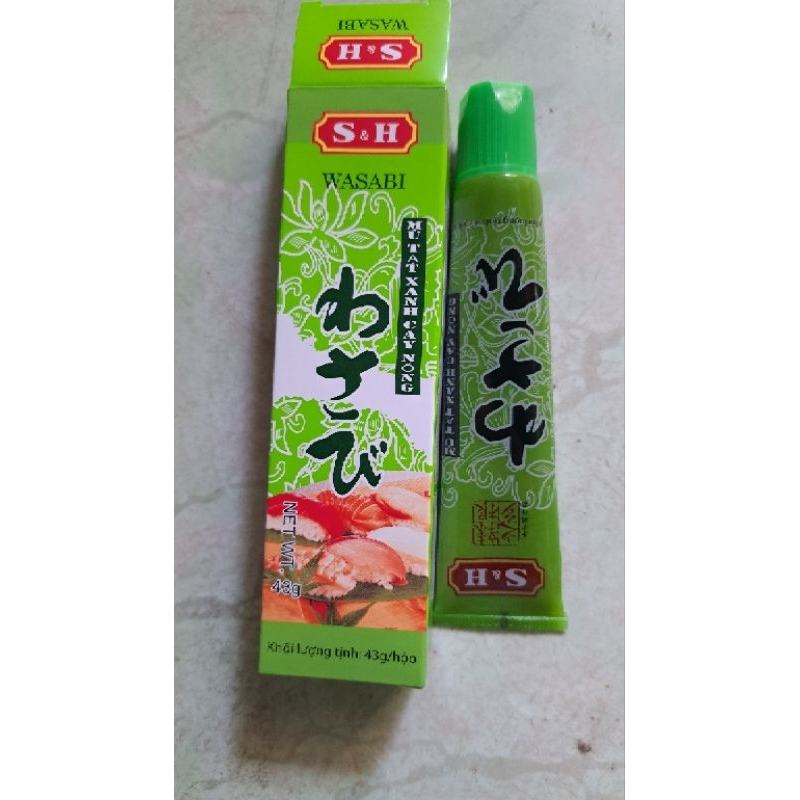 Mù Tạt Xanh S&H Cay Nồng WASABi 43 Gr.