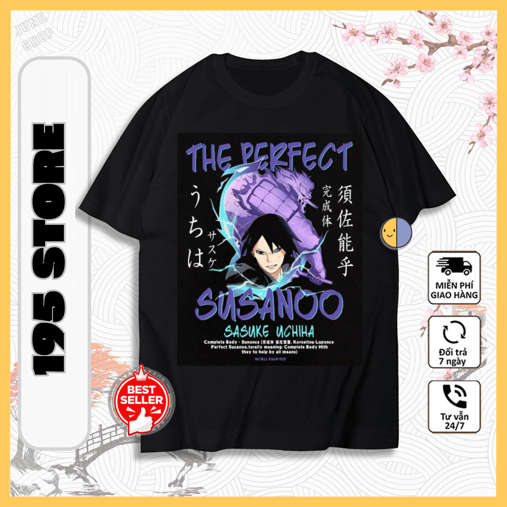 Áo thun NARUTO, áo Anime in hình Naruto Shippuden siêu ngầu. Áo thun chất liệu cao cấp co dãn thoáng mát