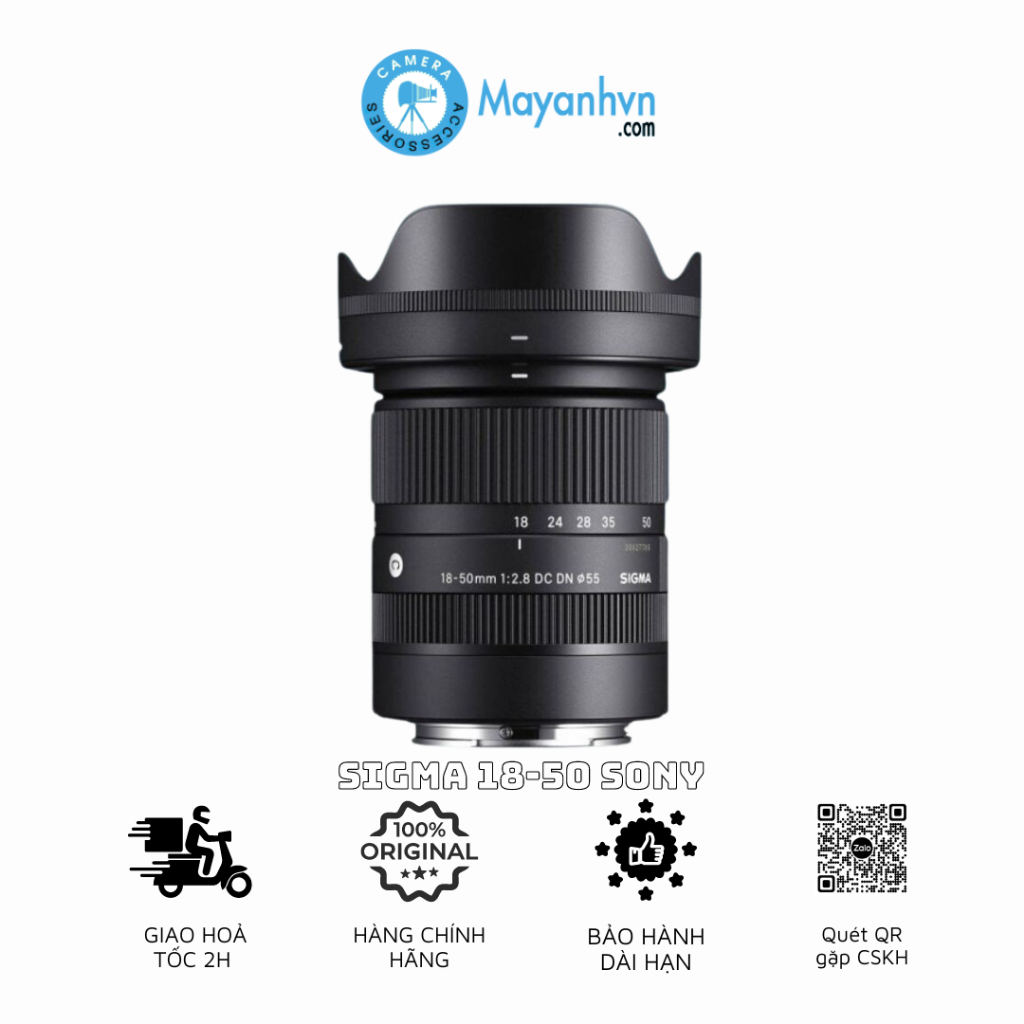 Ống Kính Sigma 18-50mm F2.8 DC DN For Fujifilm - Hàng Chính Hãng - Mới 100%