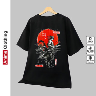 Áo thun One Piece Zoro nam nữ, màu đen, cotton co giãn, thoáng mát, Zoro-01 Anime Clothing