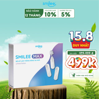 Bộ Kit Smilee Max tẩy trắng răng tại nhà an toàn tiện lợi - Hàng Chính Hãng