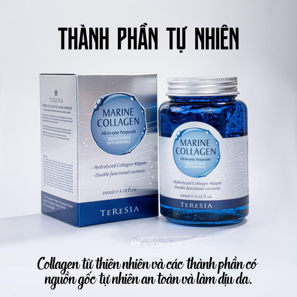 Serum collagen tươi Marine dạng serum đặc – giúp da căng mịn, trắng da, căng bóng, trẻ hóa da. 230ml.