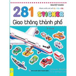 Sách - 281 Sticker Giao Thông Thành Phố (3 - 6 tuổi) Phát Triển Chỉ Số IQ-EQ-CQ - ndbooks