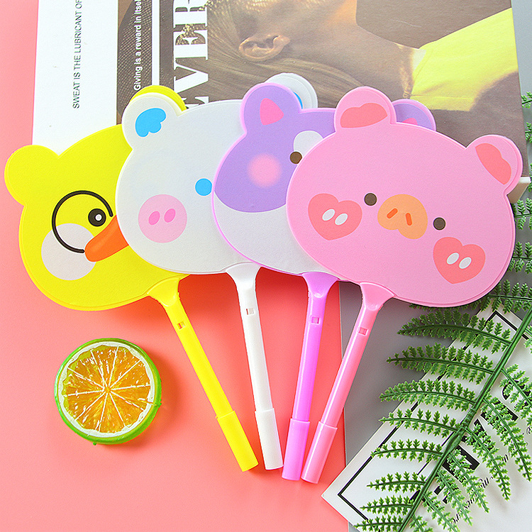 Bút Bi Hình Quạt CuTe Dễ Thương, Bút Bi Kiêm Cầm Tay Nhiều Hình Nhiều Mẫu Lựa Chọn