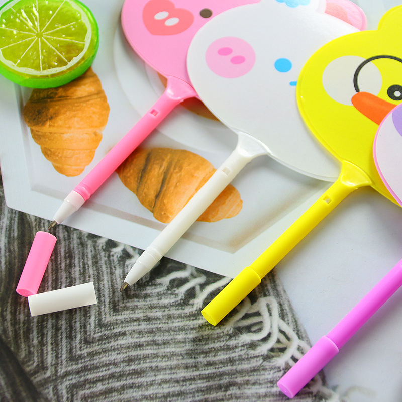 Bút Bi Hình Quạt CuTe Dễ Thương, Bút Bi Kiêm Cầm Tay Nhiều Hình Nhiều Mẫu Lựa Chọn