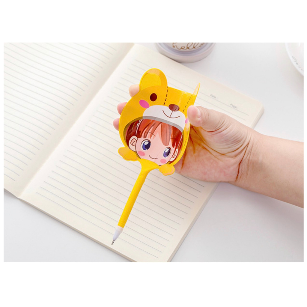 Bút Bi Hình Quạt CuTe Dễ Thương, Bút Bi Kiêm Cầm Tay Nhiều Hình Nhiều Mẫu Lựa Chọn