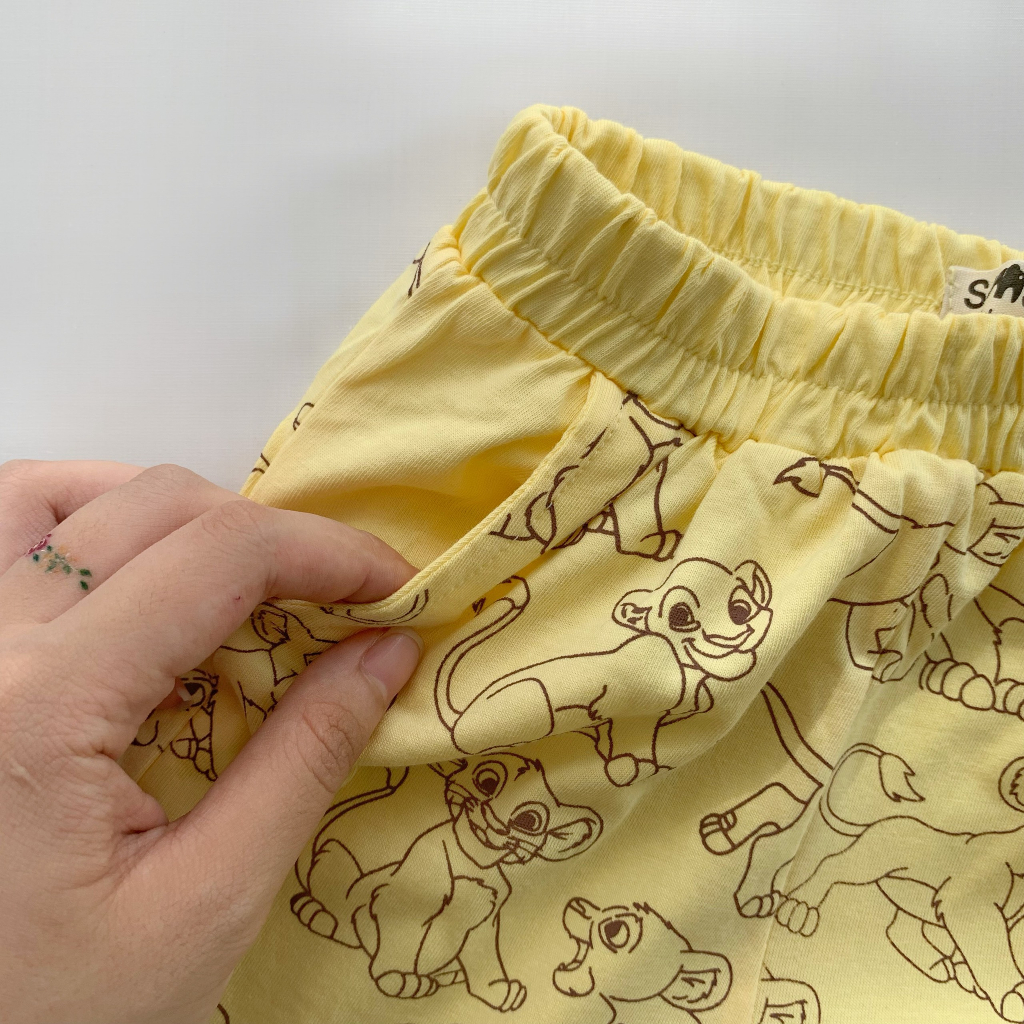 [GIÁ SỐC] Bộ quần áo dài tay trẻ em chất cotton in họa tiết Simba Samsoo