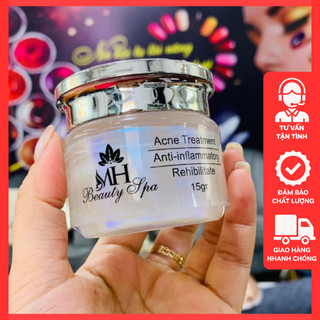 Kem mụn mh beauty spa 15gr ⚡ chính hãng ⚡ kem giảm mụn trứng cá, mụn viêm, mụn mủ theo phương pháp spa hiệu quả 100%