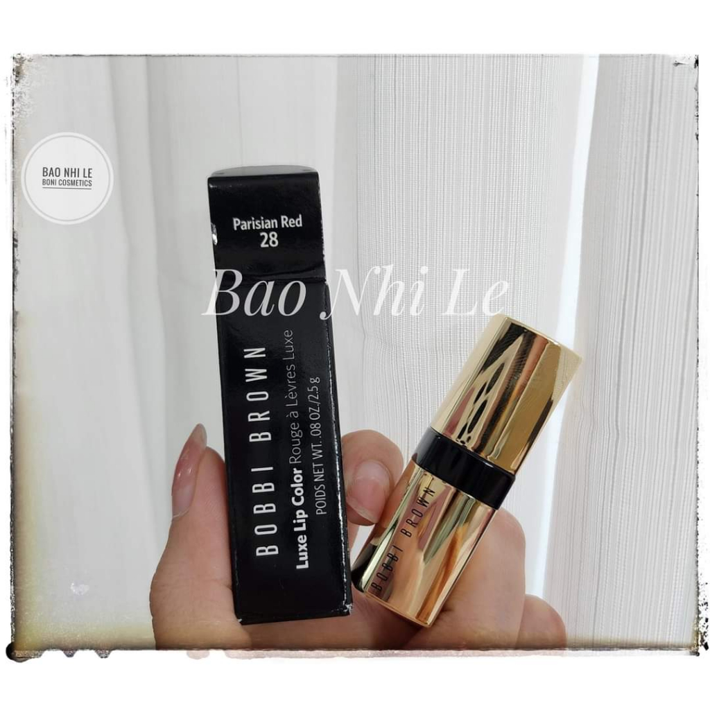 [CÓ SẴN] Son Bobbi Brown Luxe minisize màu Parisian Red 2.5g