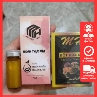 Serum giảm mụn mh beauty spa ⚡ chính hãng ⚡ noãn thực vật, bột rửa mặt, giảm mụn sau 7 ngày