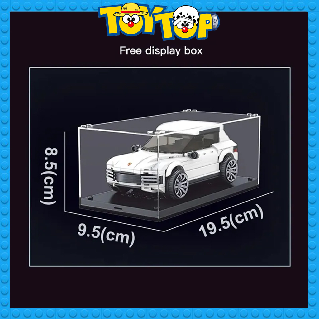 Đồ chơi lắp ráp mô hình siêu xe ô tô Porsche Cayenne kèm hộp trưng xếp hình Mould King 27025 với 415 mảnh