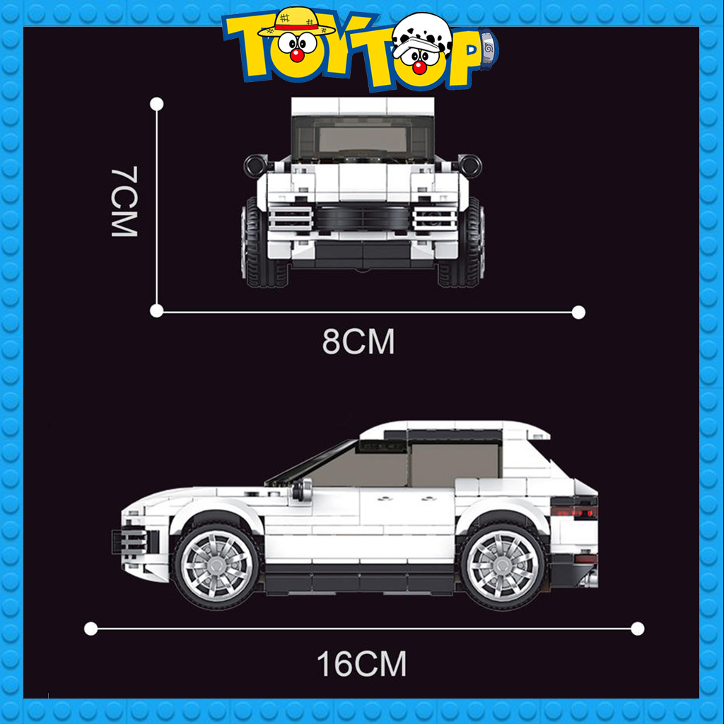 Đồ chơi lắp ráp mô hình siêu xe ô tô Porsche Cayenne kèm hộp trưng xếp hình Mould King 27025 với 415 mảnh