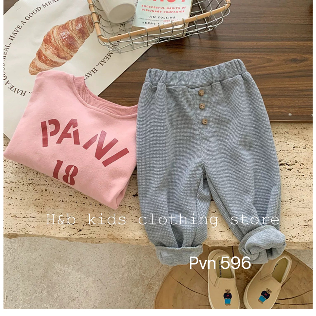 Quần dài cho bé trai bé gái , quần thu đông chất tổ ong cho bé trai bé gái 10-30kg