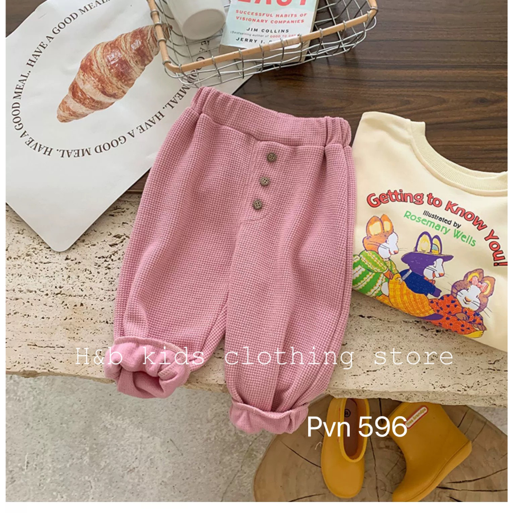 Quần dài cho bé trai bé gái , quần thu đông chất tổ ong cho bé trai bé gái 10-30kg