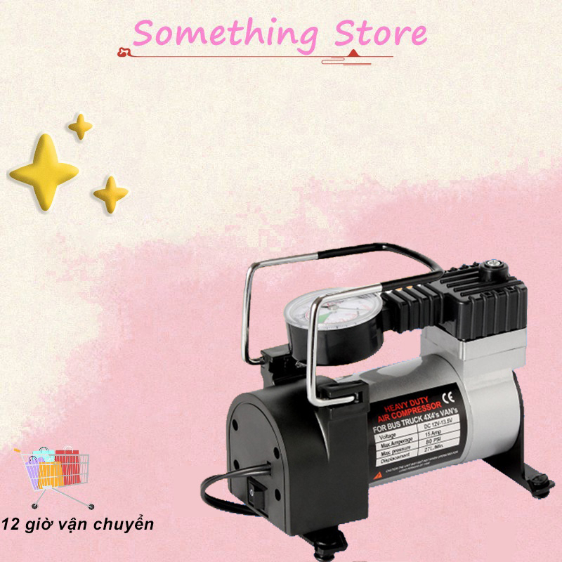 Máy nén khí mini máy bơm hơi mini 220v - Bơm bóng, lốp ô tô, xe đạp, xe máy 12V thiết kế nhỏ gọn an toàn tiện lợi