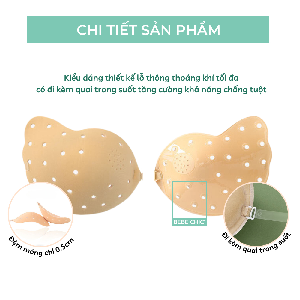 Áo dán ngực cánh bướm tạo khe keo siêu dính kèm dây AD004 - AZ Store