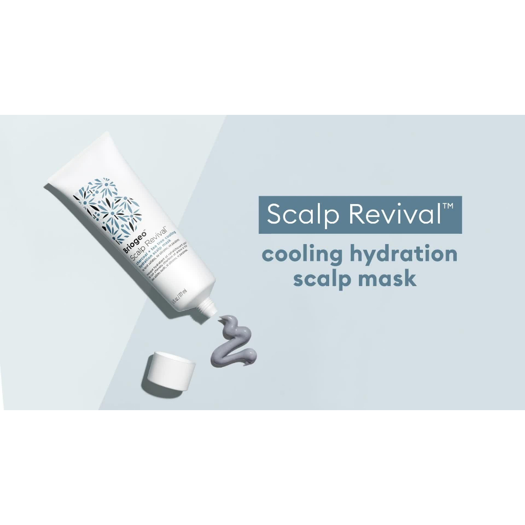 Briogeo - Mặt Nạ Cấp Ẩm Cho Da Đầu Briogeo Scalp Revival Charcoal + Tea Tree Cooling Hydration Scalp Mask 177ML
