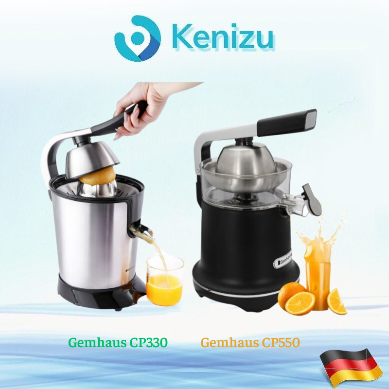 Máy vắt cam Gemhaus CP330/CP550 vắt kiệt nước cam - Thiết kế tay cầm chắc chắn