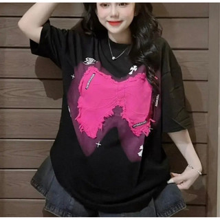 Áo Phông May Đáp Nơ Hồng Siêu Hot