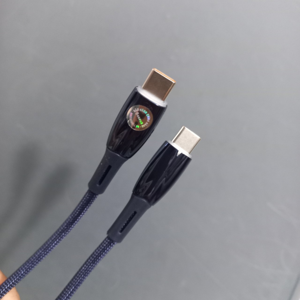 Dây sạc nhanh 2 đầu type C100W E-Marker chip siêu bền cho Macbook, ipad, laptop Baseus Glimmer CB000025