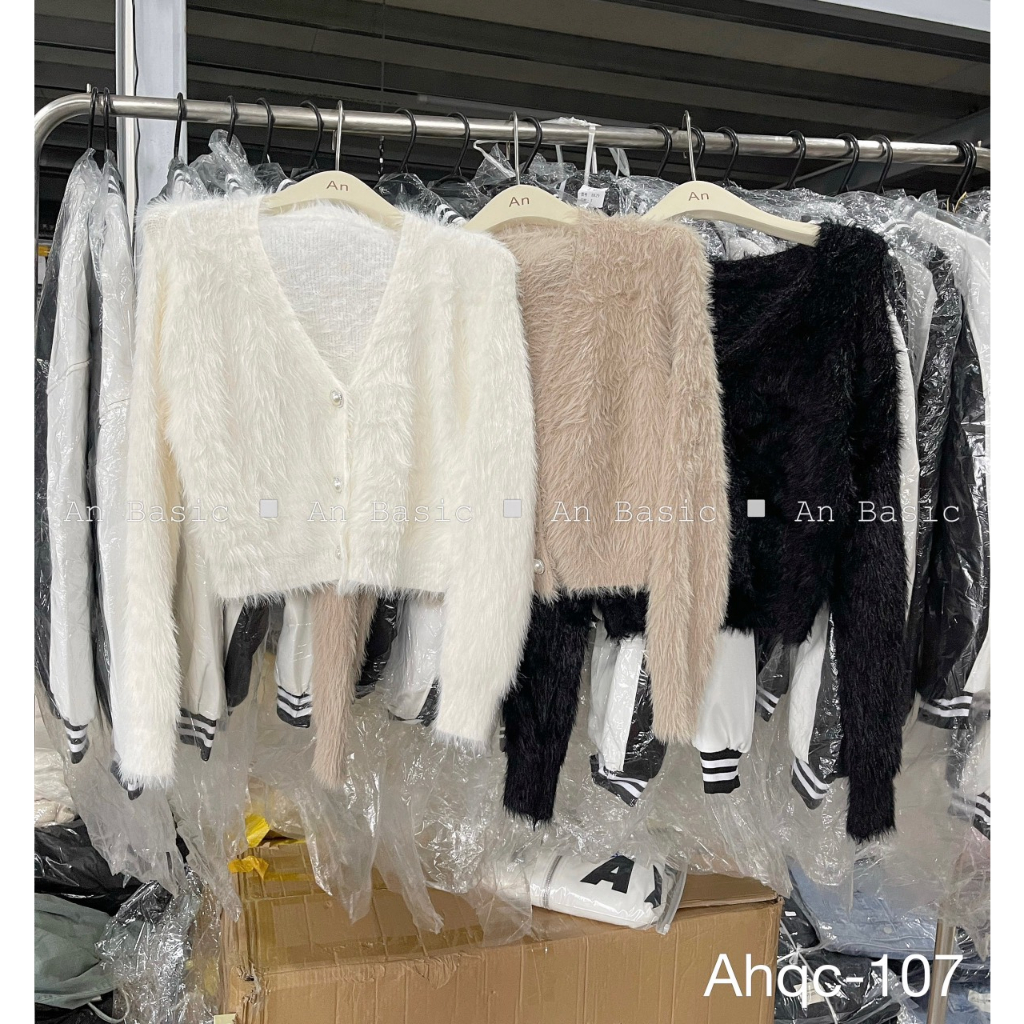 Áo cardigan lông croptop cúc ngọc mã CDGlongcucngoc107_P8K1