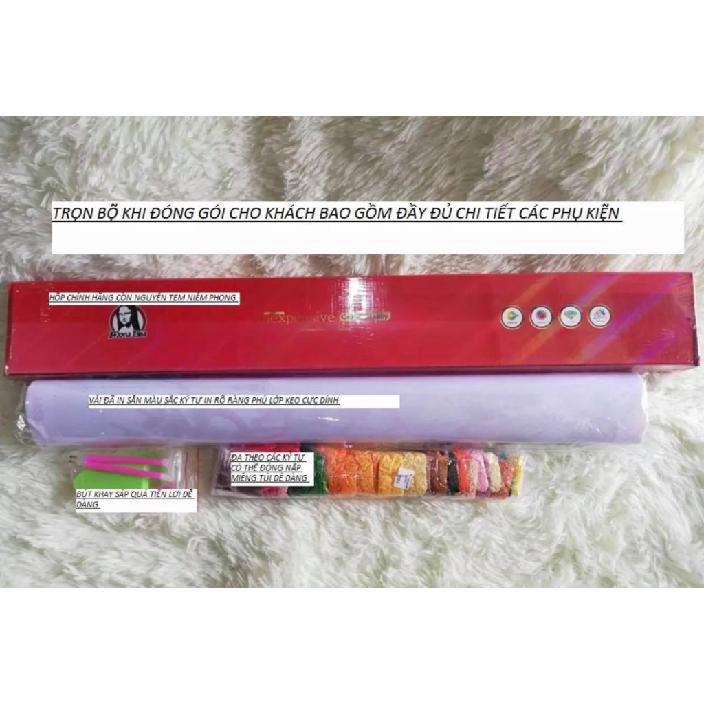 Tranh đính đá Cây Tài Lộc - kích thước :120x65cm