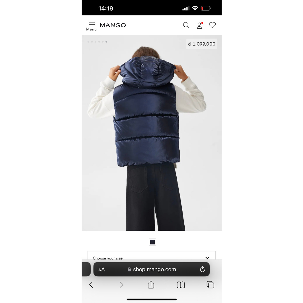 Gile phao bé gái metallic xanh than bóng