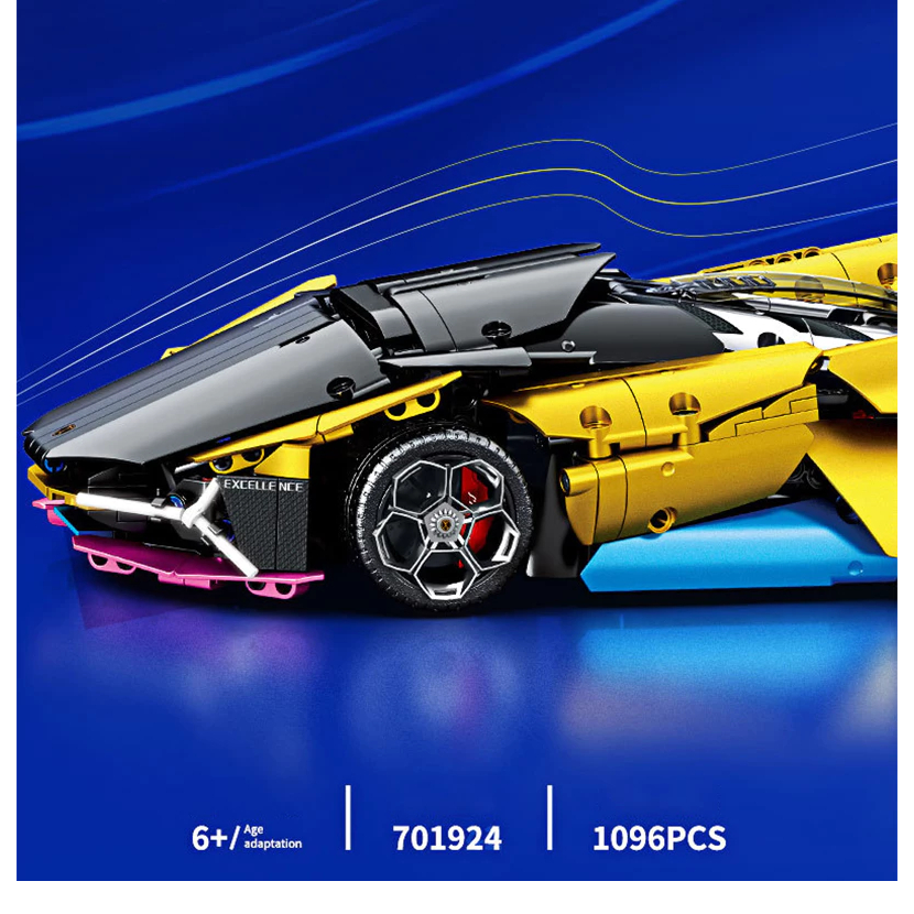 Mô hình lắp ráp technic siêu xe Lamborghini, tỉ lệ 1:14